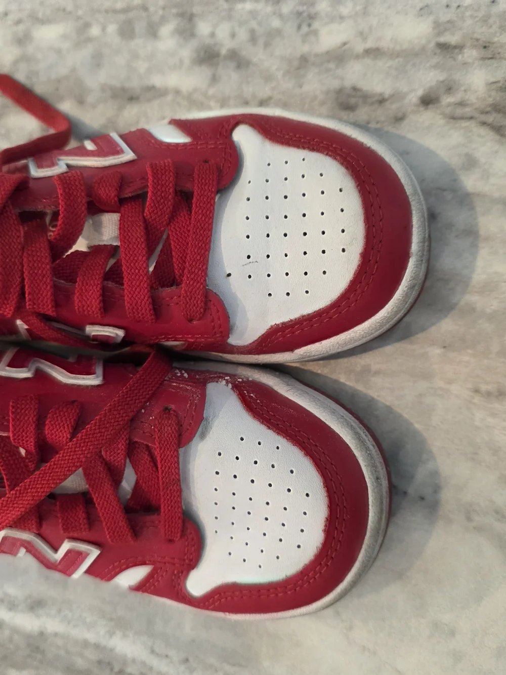 New Balance Kids' Red and White Athletic Sneakers Size 12 Toddler